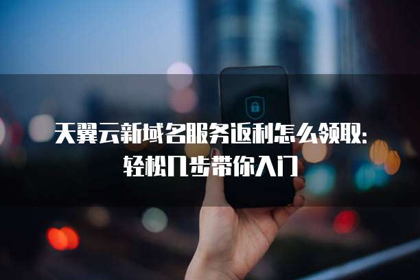 天翼云新域名服务返利怎么领取:轻松几步带你入门