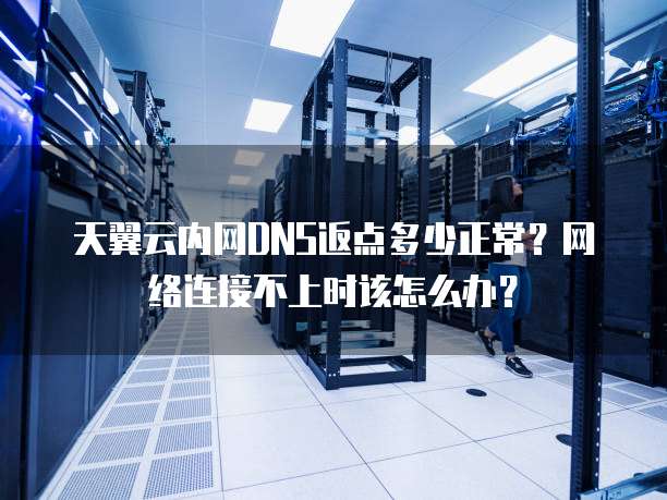 天翼云内网DNS返点多少正常？网络连接不上时该怎么办？