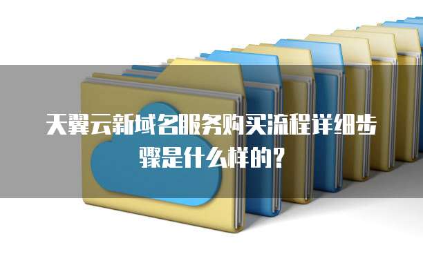 天翼云新域名服务购买流程详细步骤是什么样的？