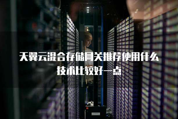 天翼云混合存储网关推荐使用什么技术比较好一点