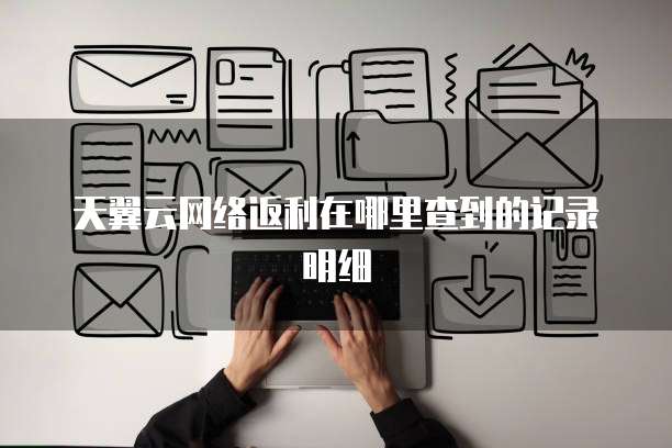 天翼云网络返利在哪里查到的记录明细