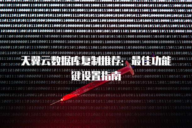 天翼云数据库复制推荐：最佳功能键设置指南
