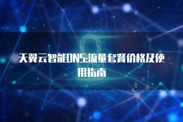 天翼云智能DNS:流量套餐价格及使用指南