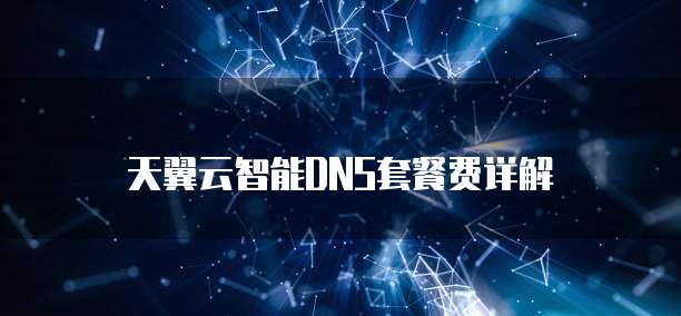 天翼云智能DNS套餐费详解