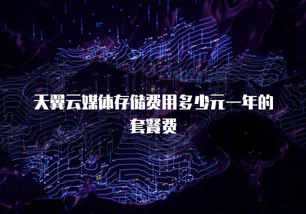 天翼云媒体存储费用多少元一年的套餐费