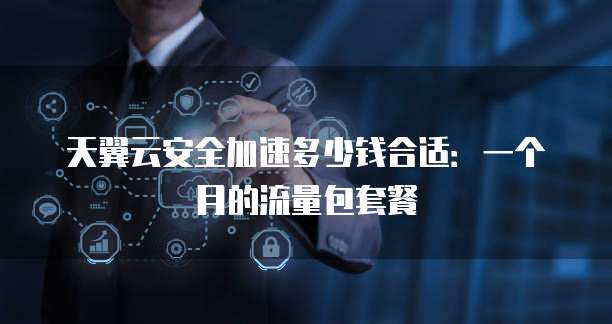天翼云安全加速多少钱合适：一个月的流量包套餐