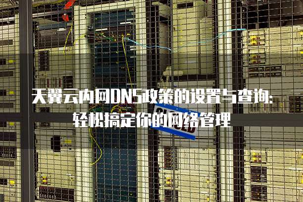 天翼云内网DNS政策的设置与查询:轻松搞定你的网络管理