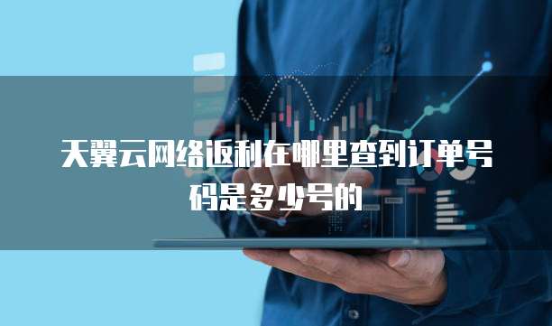 天翼云网络返利在哪里查到订单号码是多少号的