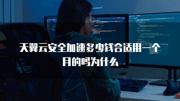 天翼云安全加速多少钱合适用一个月的吗为什么