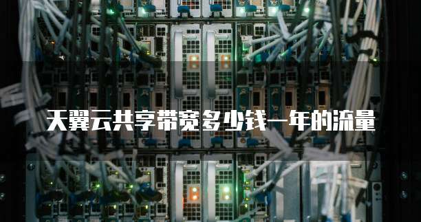 天翼云共享带宽多少钱一年的流量