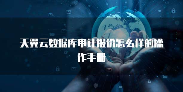天翼云数据库审计报价怎么样的操作手册