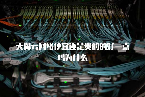 天翼云网络便宜还是贵的的好一点吗为什么