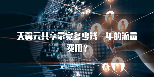 天翼云共享带宽多少钱一年的流量费用?
