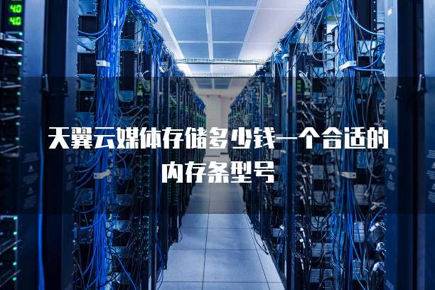 天翼云媒体存储多少钱一个合适的内存条型号