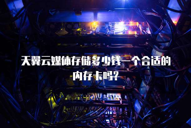 天翼云媒体存储多少钱一个合适的内存卡吗？