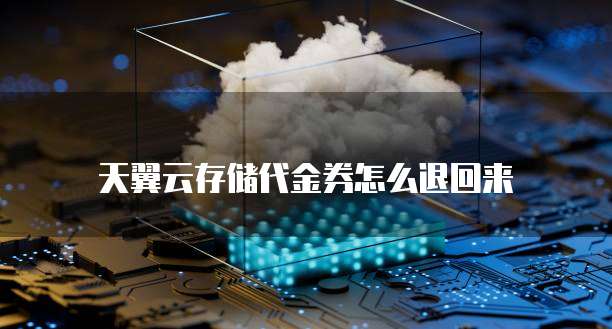 天翼云存储代金券怎么退回来