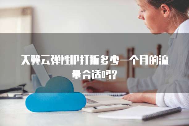 天翼云弹性IP打折多少一个月的流量合适吗?