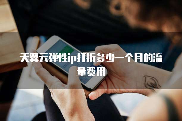 天翼云弹性ip打折多少一个月的流量费用