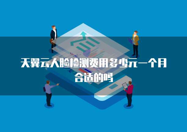 天翼云人脸检测费用多少元一个月合适的吗
