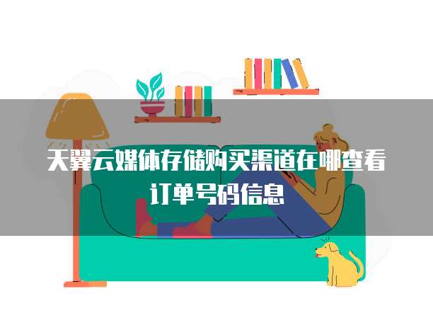 天翼云媒体存储购买渠道在哪查看订单号码信息