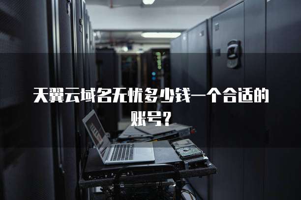 天翼云域名无忧多少钱一个合适的账号?