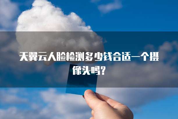天翼云人脸检测多少钱合适一个摄像头吗?