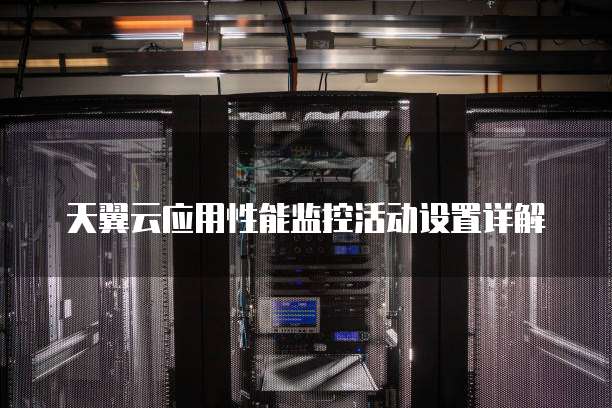 天翼云应用性能监控活动设置详解