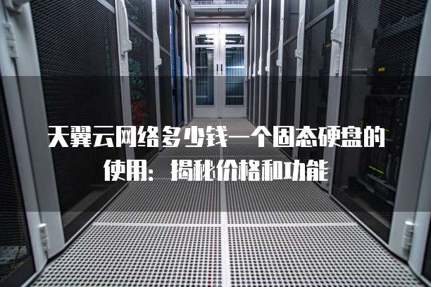 天翼云网络多少钱一个固态硬盘的使用:揭秘价格和功能