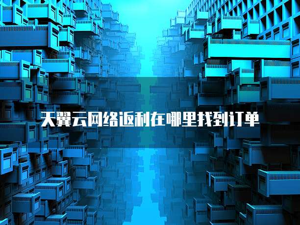 天翼云网络返利在哪里找到订单