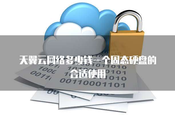 天翼云网络多少钱一个固态硬盘的合适使用