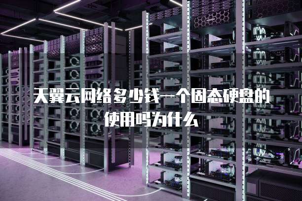 天翼云网络多少钱一个固态硬盘的使用吗为什么