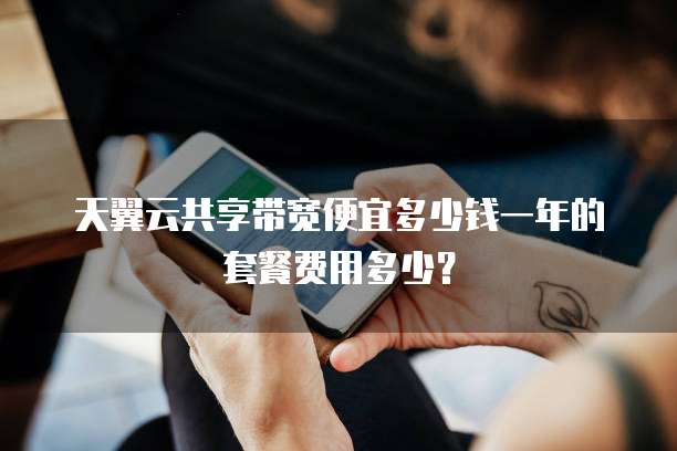 天翼云共享带宽便宜多少钱一年的套餐费用多少？