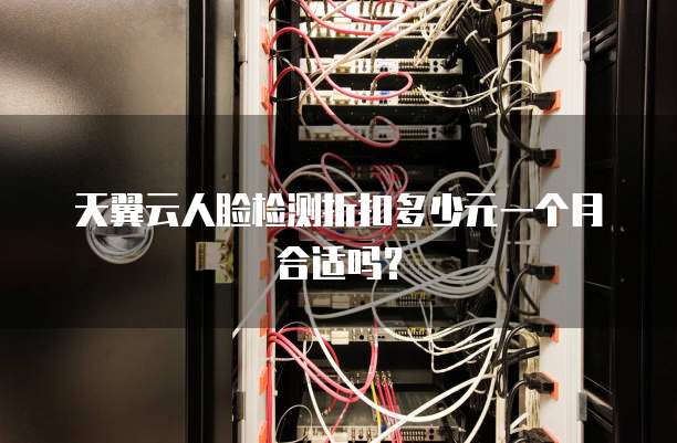 天翼云人脸检测折扣多少元一个月合适吗？