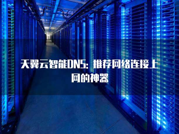 天翼云智能DNS: 推荐网络连接上网的神器