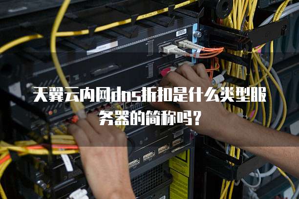 天翼云内网dns折扣是什么类型服务器的简称吗？