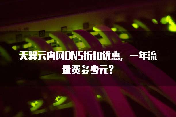 天翼云内网DNS折扣优惠，一年流量费多少元？