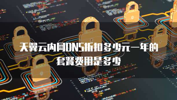 天翼云内网DNS折扣多少元一年的套餐费用是多少
