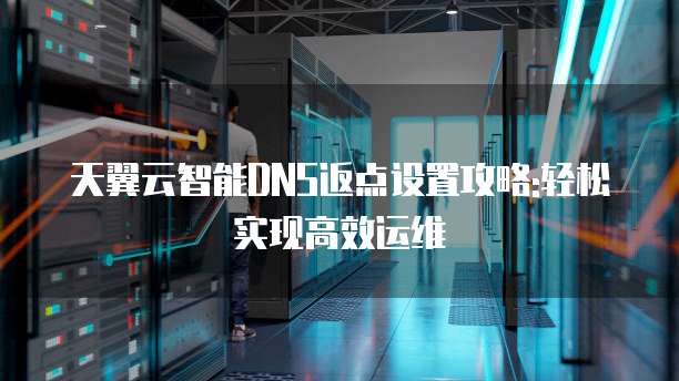 天翼云智能DNS返点设置攻略:轻松实现高效运维