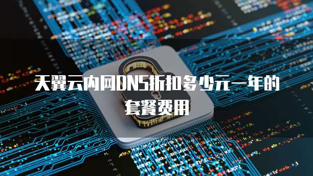 天翼云内网DNS折扣多少元一年的套餐费用