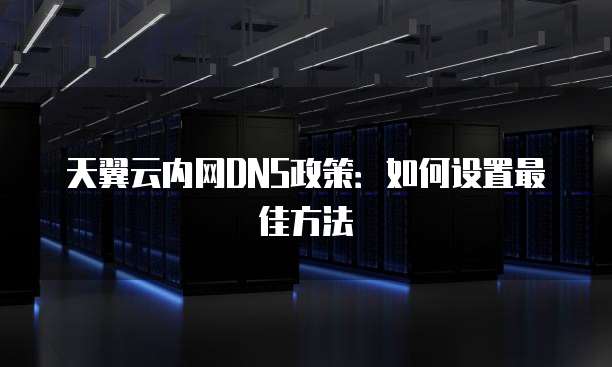 天翼云内网DNS政策：如何设置最佳方法