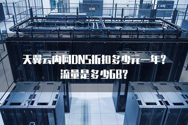 天翼云内网DNS折扣多少元一年？流量是多少GB？