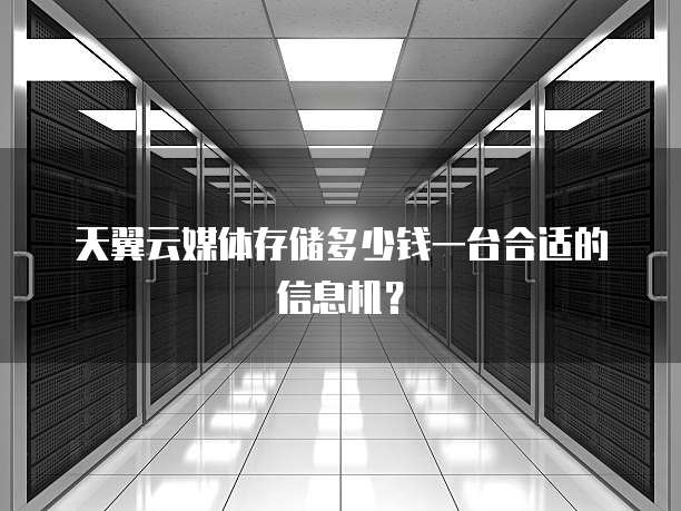 天翼云媒体存储多少钱一台合适的信息机?