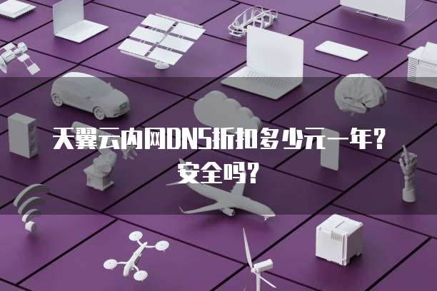 天翼云内网DNS折扣多少元一年？安全吗？