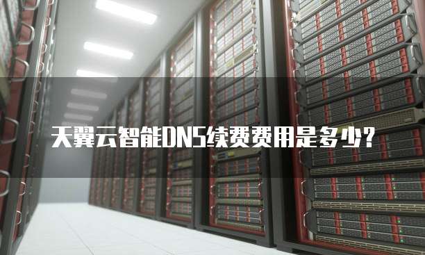 天翼云智能DNS续费费用是多少?