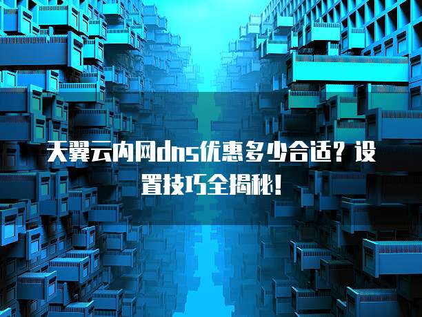 天翼云内网dns优惠多少合适？设置技巧全揭秘！