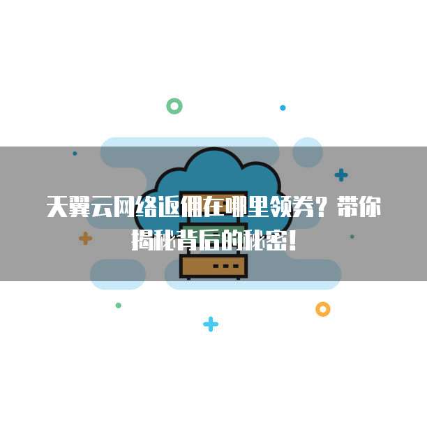 天翼云网络返佣在哪里领券？带你揭秘背后的秘密！