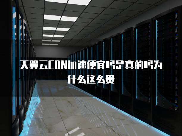 天翼云CDN加速便宜吗是真的吗为什么这么贵