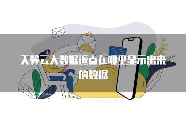 天翼云大数据返点在哪里显示出来的数据