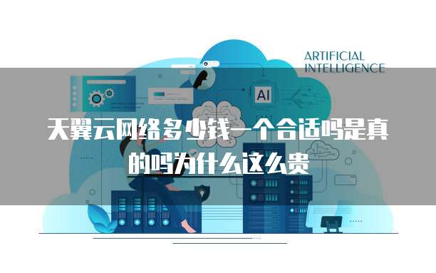 天翼云网络多少钱一个合适吗是真的吗为什么这么贵