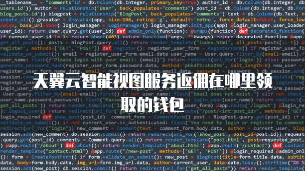 天翼云智能视图服务返佣在哪里领取的钱包